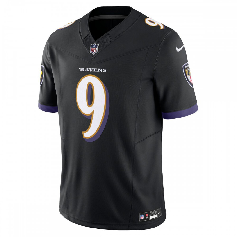 Justin Tucker Baltimore Ravens Nike Vapor F.U.S.E. Limited Alternate Jersey - Black-GridironStore